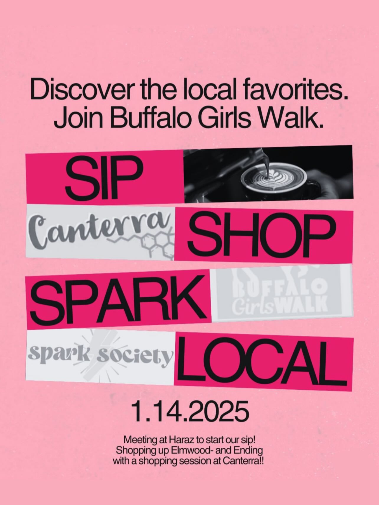 01.14 Buffalo girls walk in the elmwood village!